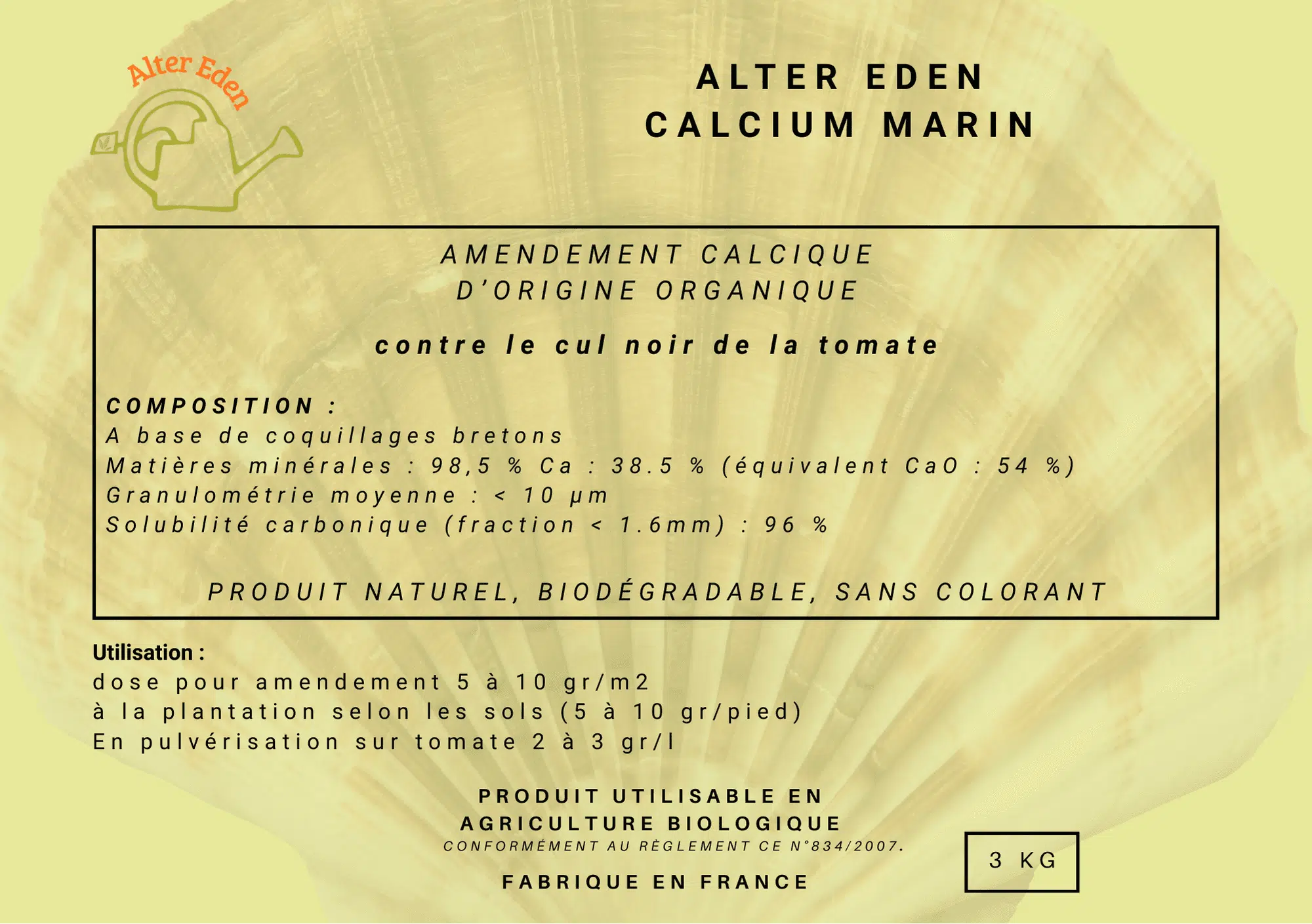 calcium marin 3 kg